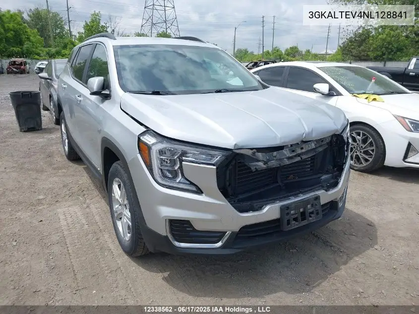 2022 GMC Terrain Sle VIN: 3GKALTEV4NL128841 Lot: 12338562