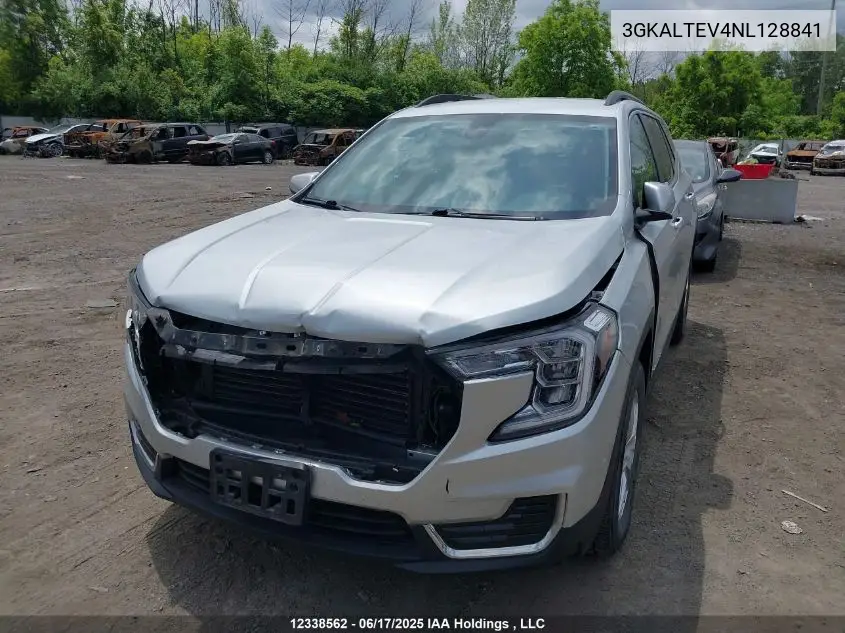 2022 GMC Terrain Sle VIN: 3GKALTEV4NL128841 Lot: 12338562