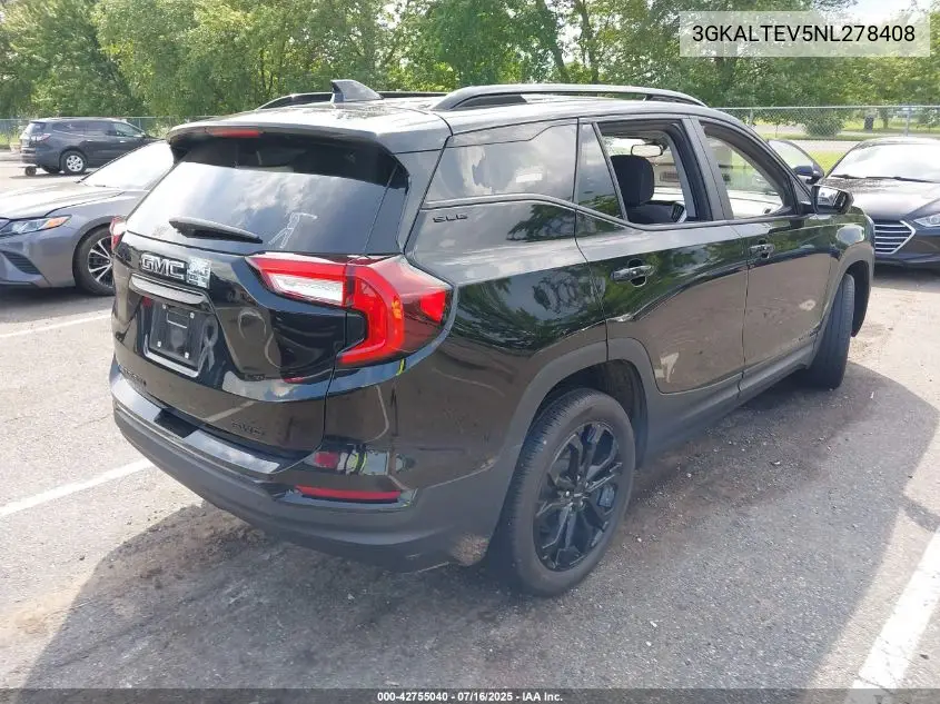 2022 GMC Terrain Awd Sle VIN: 3GKALTEV5NL278408 Lot: 42755040