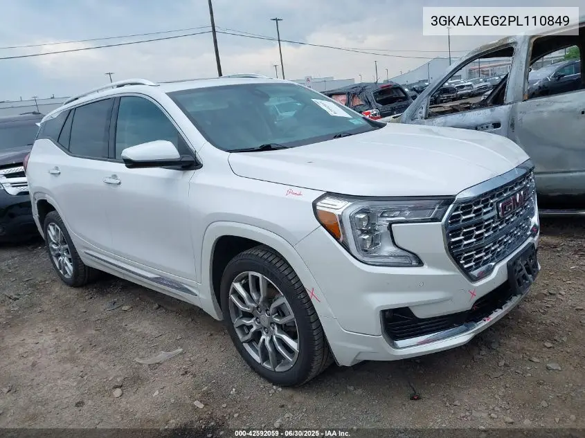 2023 GMC Terrain Awd Denali VIN: 3GKALXEG2PL110849 Lot: 42592059