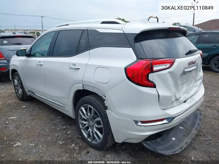 2023 GMC Terrain Awd Denali VIN: 3GKALXEG2PL110849 Lot: 42592059
