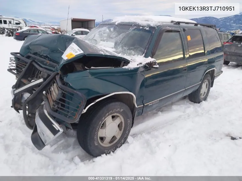 1996 GMC Yukon VIN: 1GKEK13R3TJ710951 Lot: 41331319