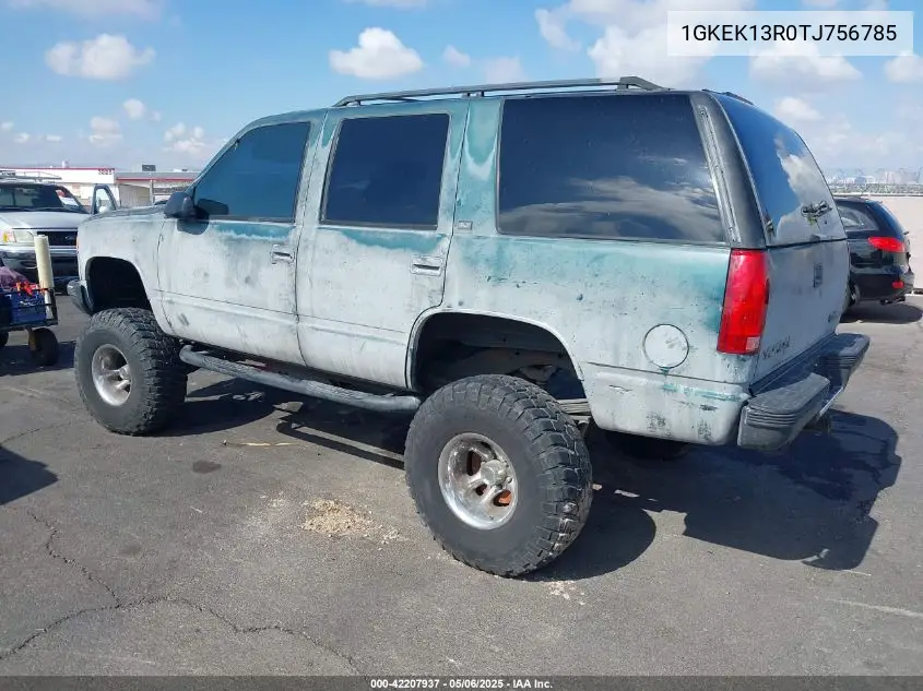 1996 GMC Yukon VIN: 1GKEK13R0TJ756785 Lot: 42207937