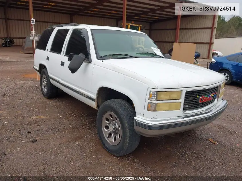 1997 GMC Yukon Sle VIN: 1GKEK13R3VJ724514 Lot: 41714258