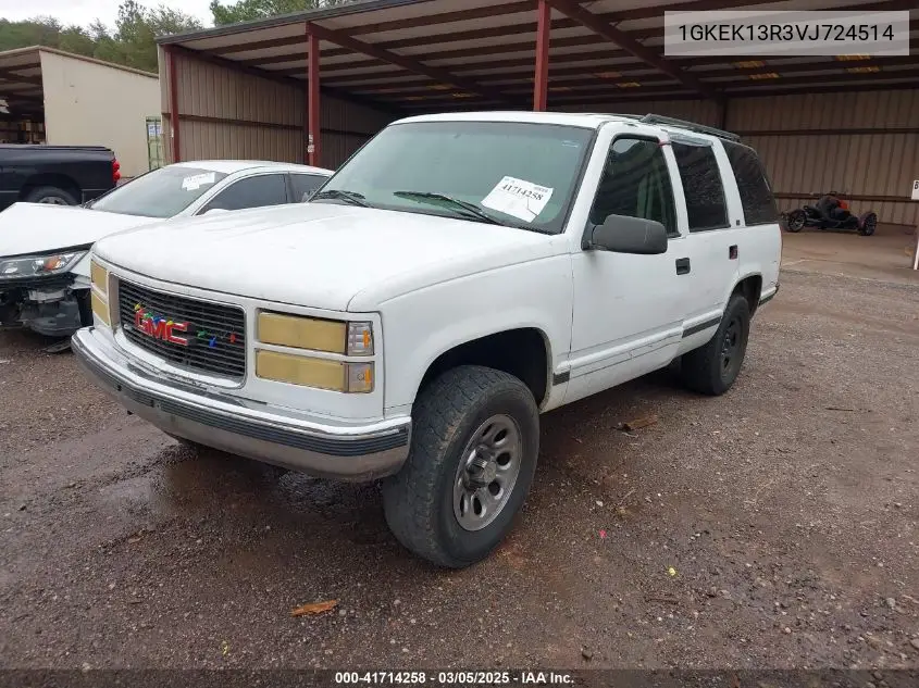 1997 GMC Yukon Sle VIN: 1GKEK13R3VJ724514 Lot: 41714258
