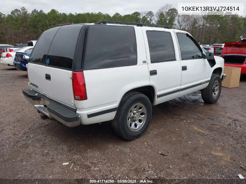 1997 GMC Yukon Sle VIN: 1GKEK13R3VJ724514 Lot: 41714258