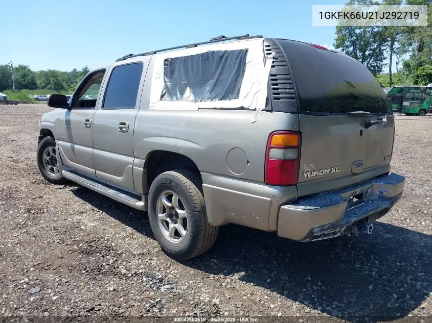 2001 GMC Yukon Xl 1500 Denali VIN: 1GKFK66U21J292719 Lot: 42582518
