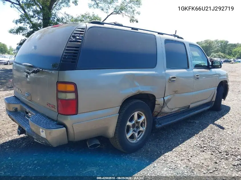 2001 GMC Yukon Xl 1500 Denali VIN: 1GKFK66U21J292719 Lot: 42582518