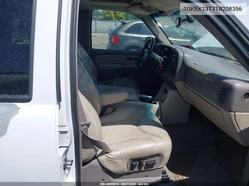 2001 GMC Yukon Slt VIN: 1GKEK13T71R208356 Lot: 42609474