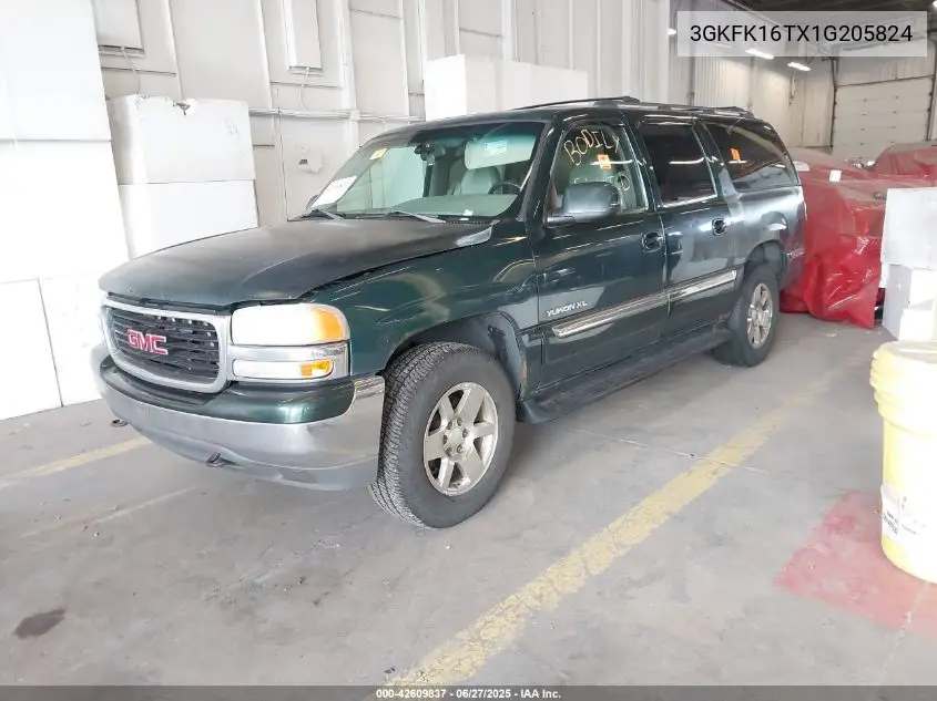 2001 GMC Yukon Xl 1500 Slt VIN: 3GKFK16TX1G205824 Lot: 42609837