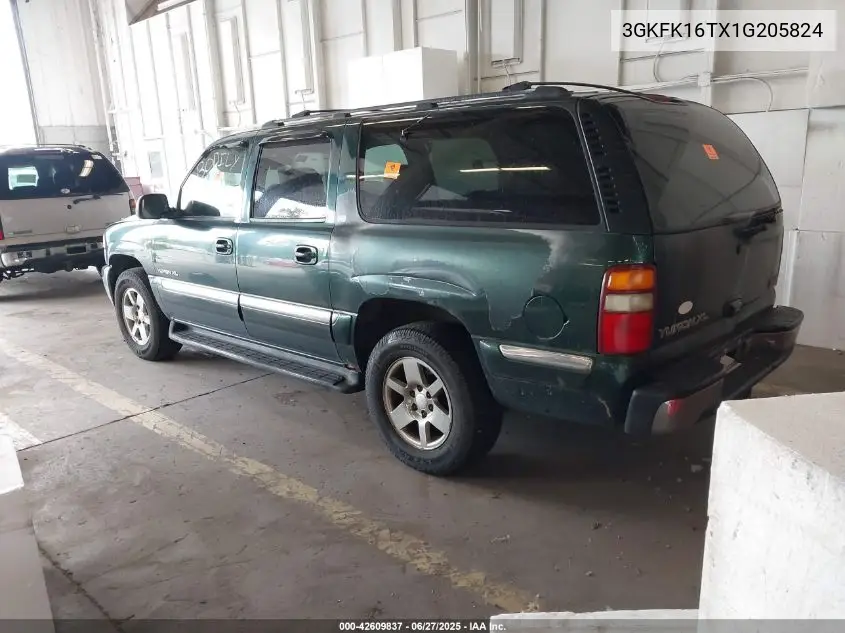 2001 GMC Yukon Xl 1500 Slt VIN: 3GKFK16TX1G205824 Lot: 42609837