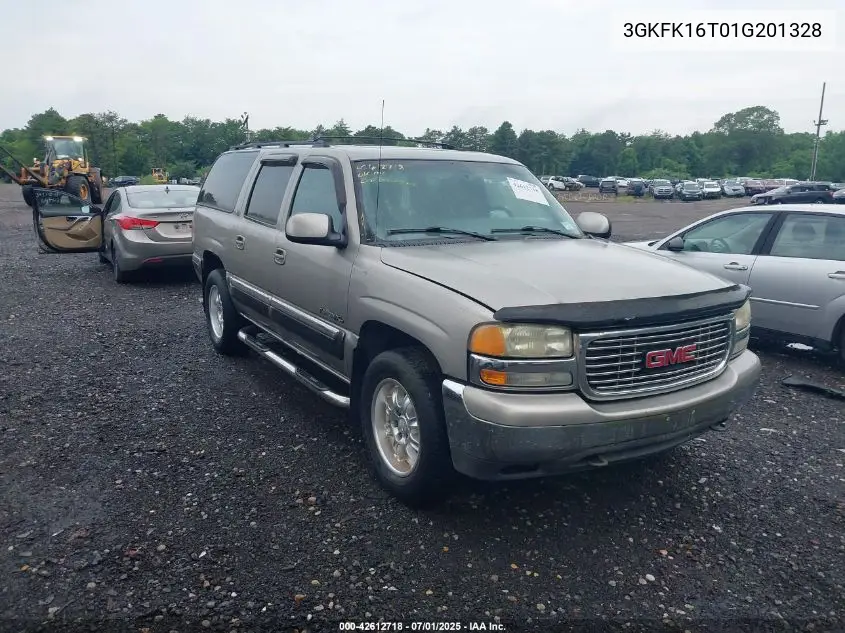2001 GMC Yukon Xl K1500 VIN: 3GKFK16T01G201328 Lot: 42612718