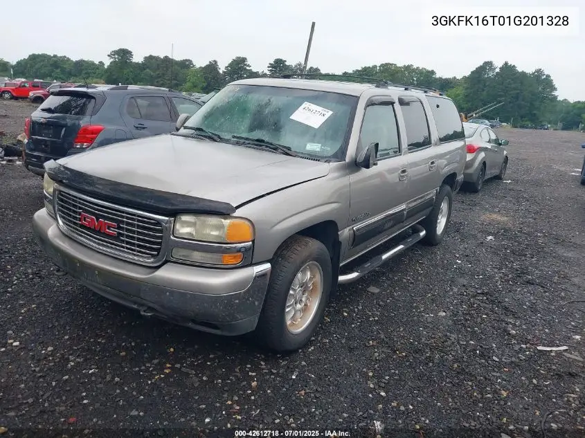 2001 GMC Yukon Xl K1500 VIN: 3GKFK16T01G201328 Lot: 42612718