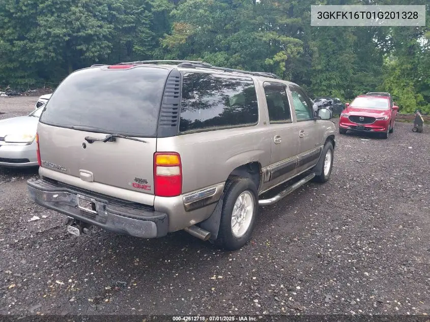 2001 GMC Yukon Xl K1500 VIN: 3GKFK16T01G201328 Lot: 42612718