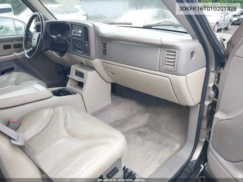 2001 GMC Yukon Xl K1500 VIN: 3GKFK16T01G201328 Lot: 42612718