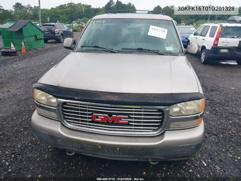 2001 GMC Yukon Xl K1500 VIN: 3GKFK16T01G201328 Lot: 42612718