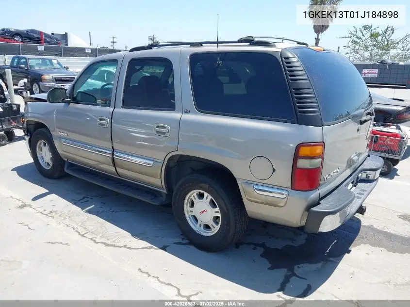2001 GMC Yukon Slt VIN: 1GKEK13T01J184898 Lot: 42620583