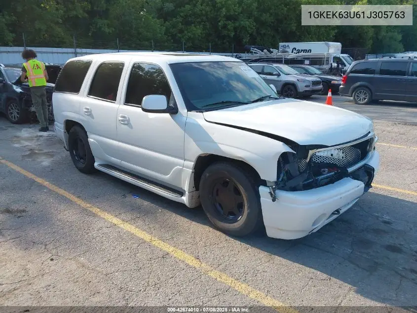 2001 GMC Yukon Denali VIN: 1GKEK63U61J305763 Lot: 42674010