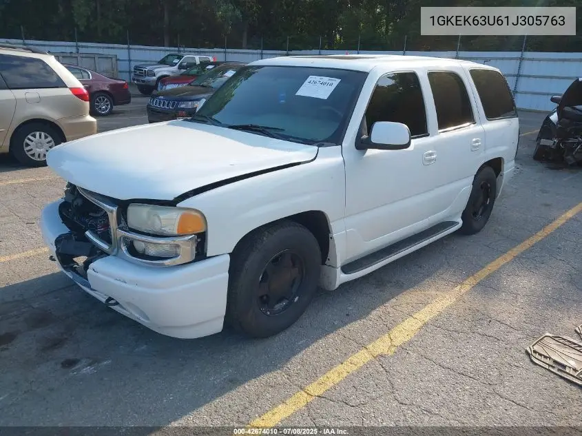 2001 GMC Yukon Denali VIN: 1GKEK63U61J305763 Lot: 42674010