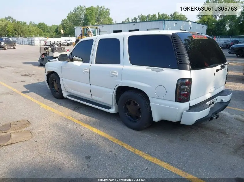 2001 GMC Yukon Denali VIN: 1GKEK63U61J305763 Lot: 42674010