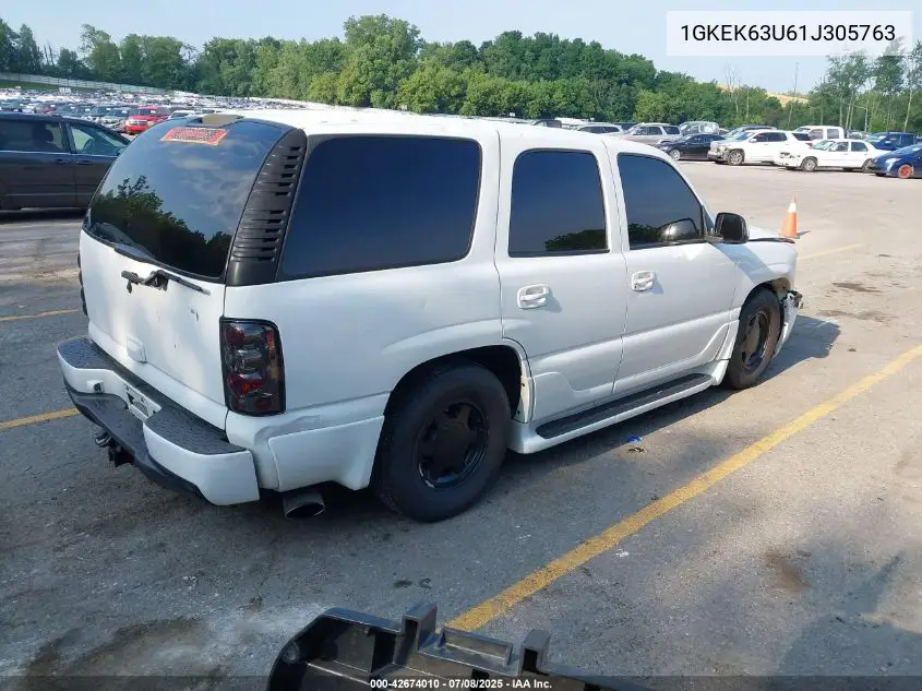 2001 GMC Yukon Denali VIN: 1GKEK63U61J305763 Lot: 42674010