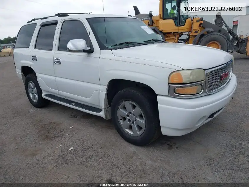 2002 GMC Yukon Denali VIN: 1GKEK63U22J276022 Lot: 42225039