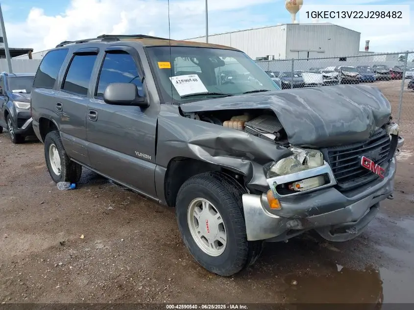 2002 GMC Yukon Sle VIN: 1GKEC13V22J298482 Lot: 42590540