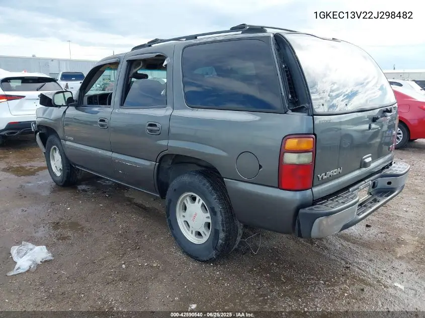 2002 GMC Yukon Sle VIN: 1GKEC13V22J298482 Lot: 42590540