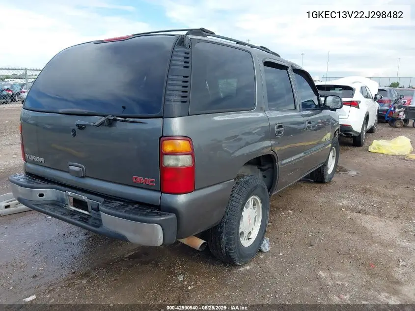 2002 GMC Yukon Sle VIN: 1GKEC13V22J298482 Lot: 42590540
