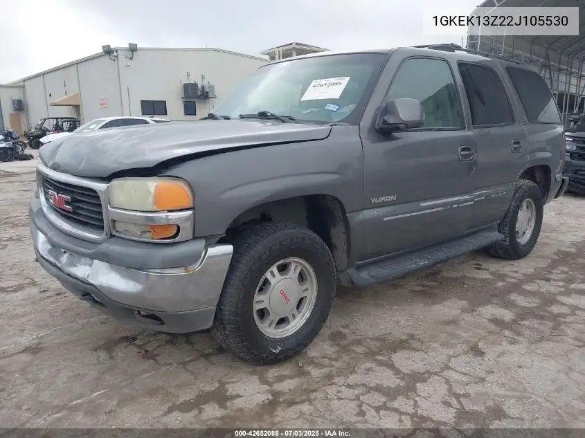 2002 GMC Yukon Slt VIN: 1GKEK13Z22J105530 Lot: 42652086