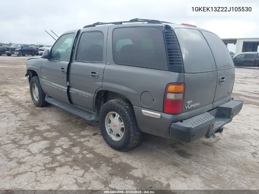 2002 GMC Yukon Slt VIN: 1GKEK13Z22J105530 Lot: 42652086