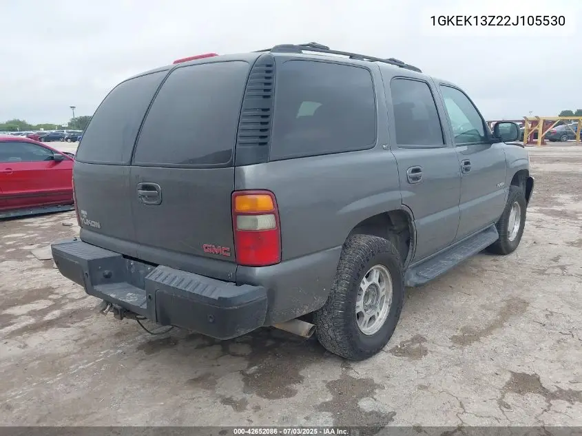 2002 GMC Yukon Slt VIN: 1GKEK13Z22J105530 Lot: 42652086