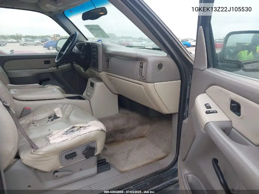 2002 GMC Yukon Slt VIN: 1GKEK13Z22J105530 Lot: 42652086