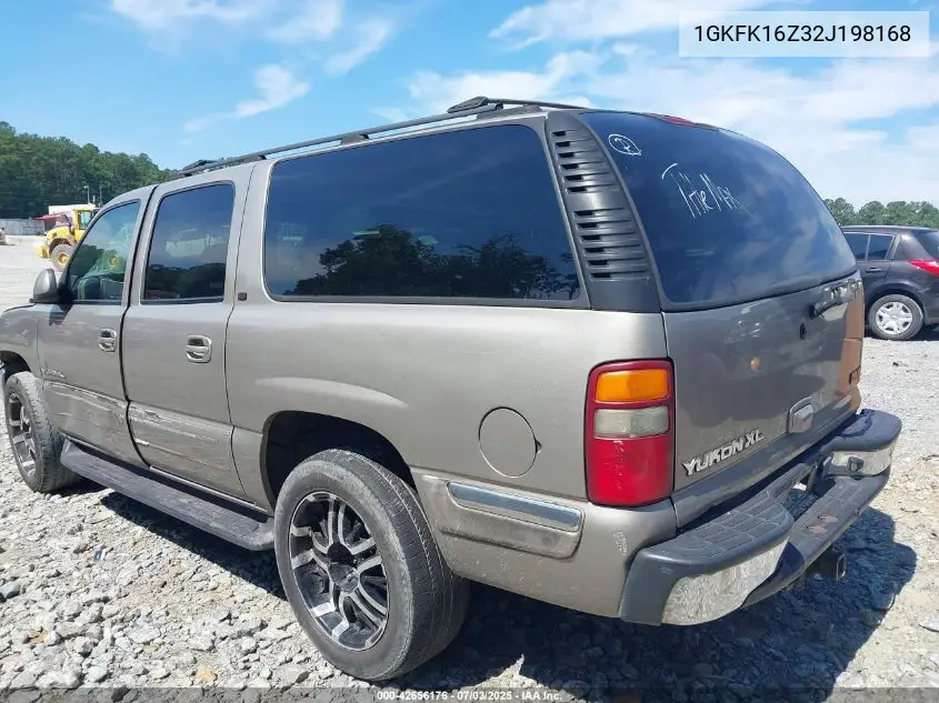 2002 GMC Yukon Xl 1500 Slt VIN: 1GKFK16Z32J198168 Lot: 42656176