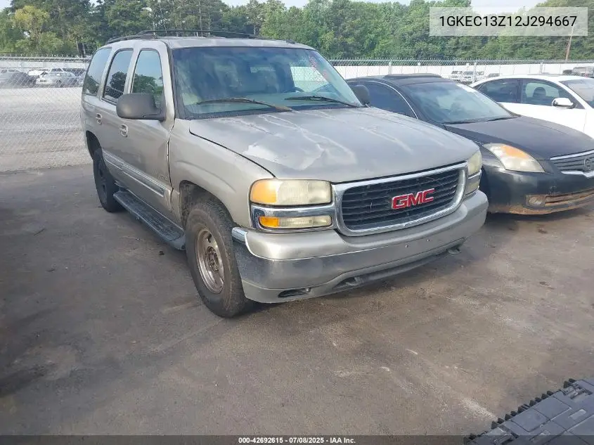 2002 GMC Yukon Slt VIN: 1GKEC13Z12J294667 Lot: 42692615