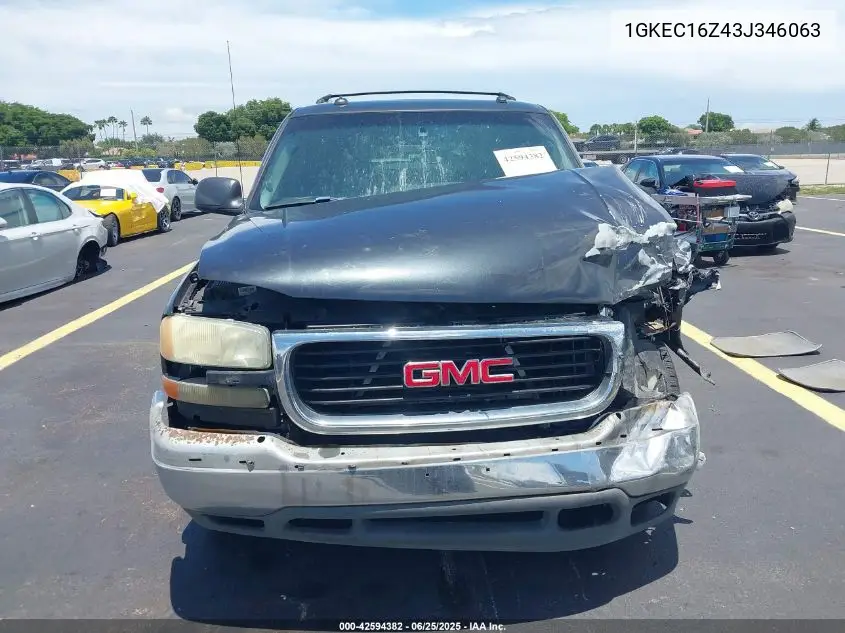 2003 GMC Yukon Xl 1500 Slt VIN: 1GKEC16Z43J346063 Lot: 42594382