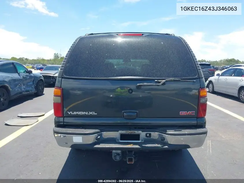 2003 GMC Yukon Xl 1500 Slt VIN: 1GKEC16Z43J346063 Lot: 42594382