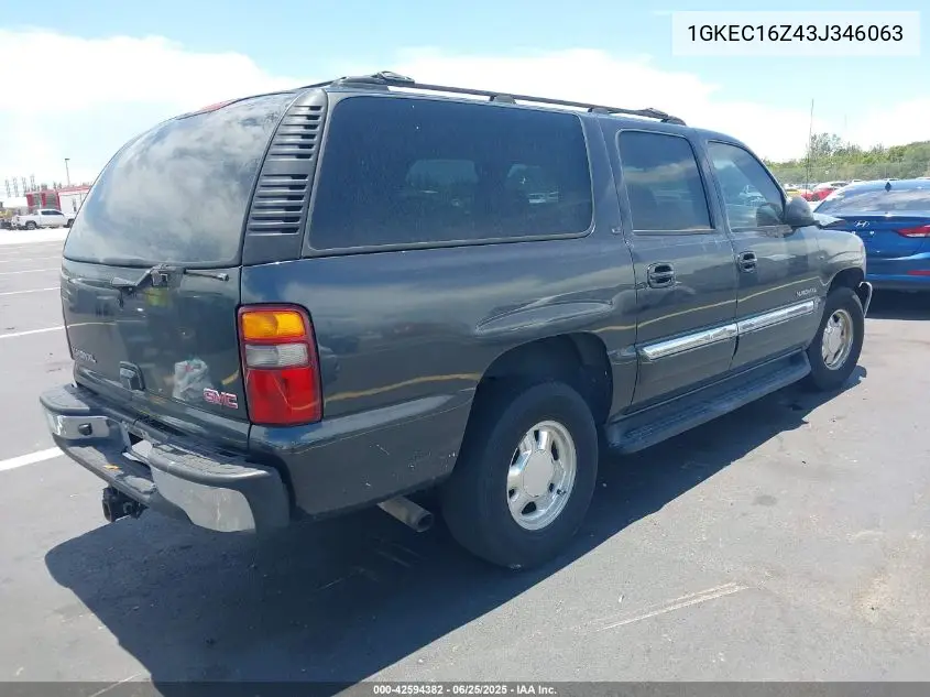2003 GMC Yukon Xl 1500 Slt VIN: 1GKEC16Z43J346063 Lot: 42594382