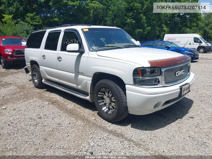 2003 GMC Yukon Xl 1500 Denali VIN: 1GKFK66U73J207814 Lot: 42601706