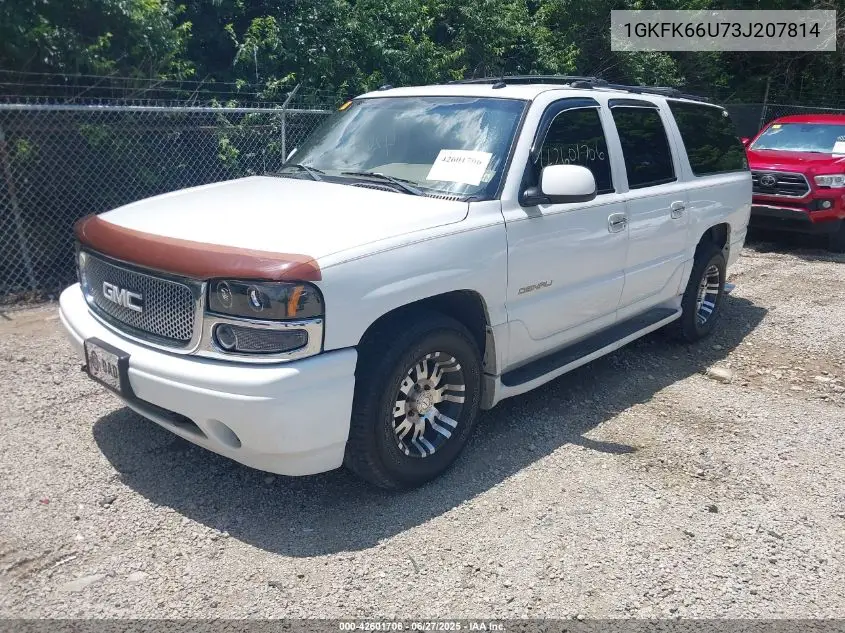 2003 GMC Yukon Xl 1500 Denali VIN: 1GKFK66U73J207814 Lot: 42601706