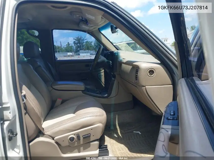 2003 GMC Yukon Xl 1500 Denali VIN: 1GKFK66U73J207814 Lot: 42601706