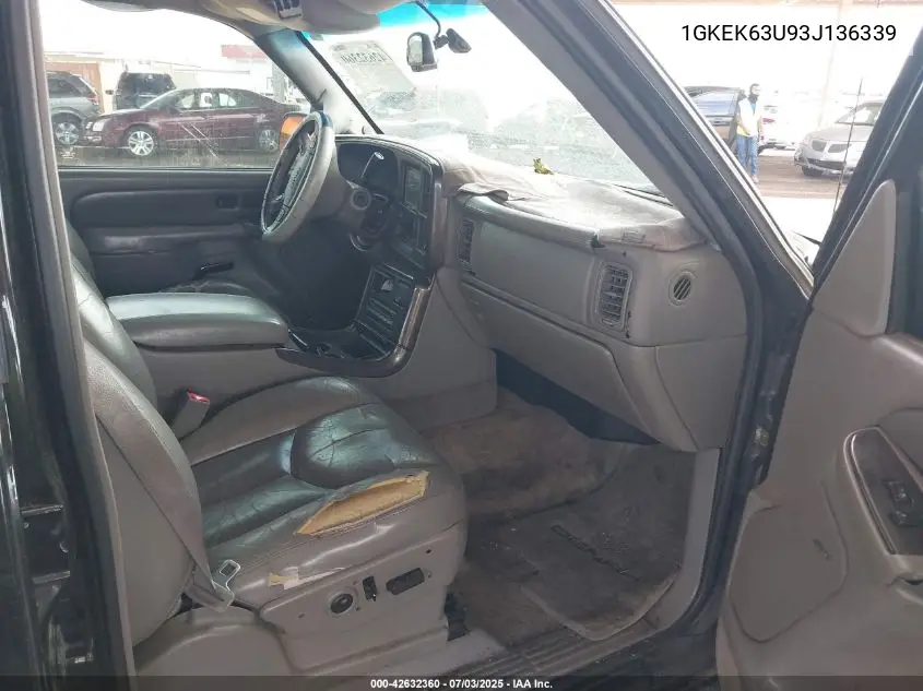 2003 GMC Yukon Denali VIN: 1GKEK63U93J136339 Lot: 42632360