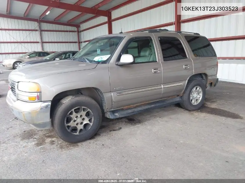 2003 GMC Yukon Slt VIN: 1GKEK13T23J303523 Lot: 42632625