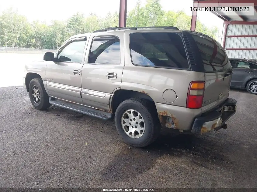 2003 GMC Yukon Slt VIN: 1GKEK13T23J303523 Lot: 42632625
