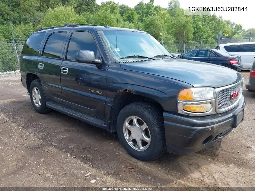 2003 GMC Yukon Denali VIN: 1GKEK63U63J282844 Lot: 42676376