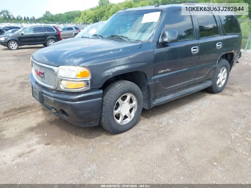 2003 GMC Yukon Denali VIN: 1GKEK63U63J282844 Lot: 42676376