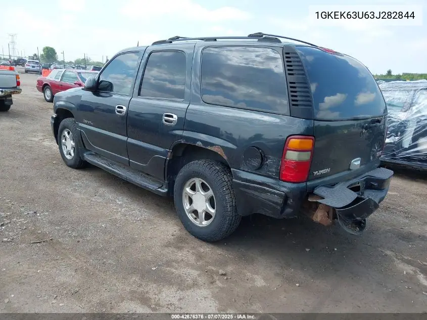 2003 GMC Yukon Denali VIN: 1GKEK63U63J282844 Lot: 42676376