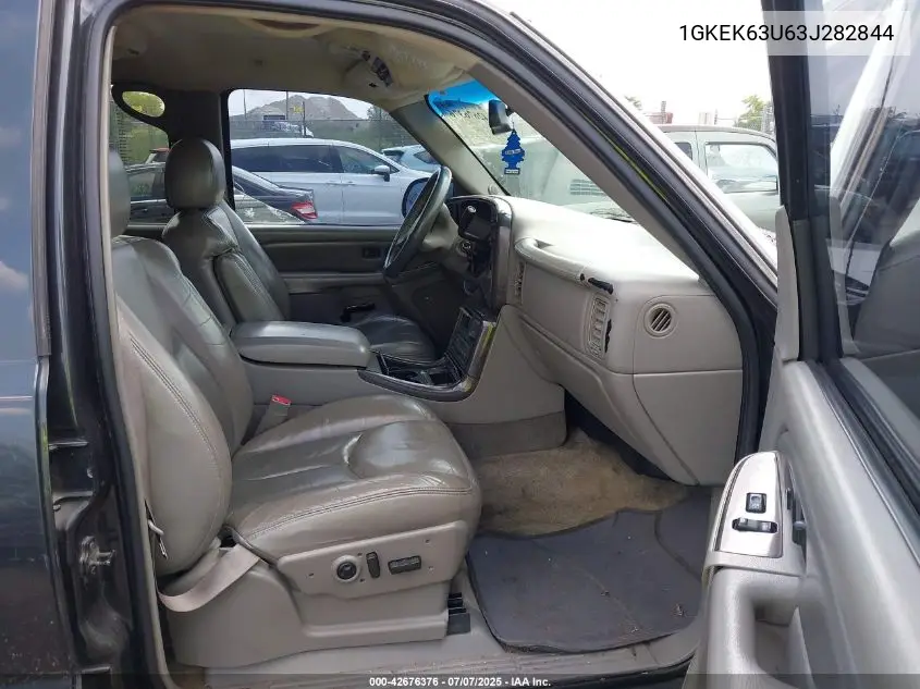 2003 GMC Yukon Denali VIN: 1GKEK63U63J282844 Lot: 42676376