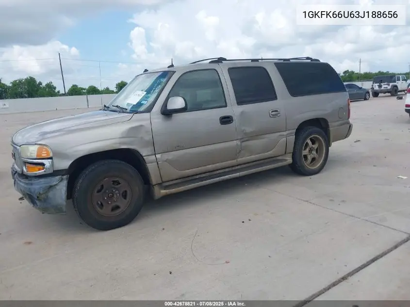 2003 GMC Yukon Xl 1500 Denali VIN: 1GKFK66U63J188656 Lot: 42678821