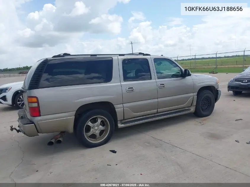 2003 GMC Yukon Xl 1500 Denali VIN: 1GKFK66U63J188656 Lot: 42678821